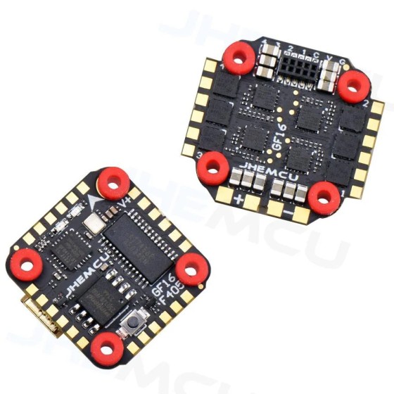 JHEMCU GF16-BMI 16X16mm 2-4S Stack BMI270 F405 Baro OSD BlackBox Flight Controller BLHELIS 13A 4in1 ESC FPV Racing Micro Drones